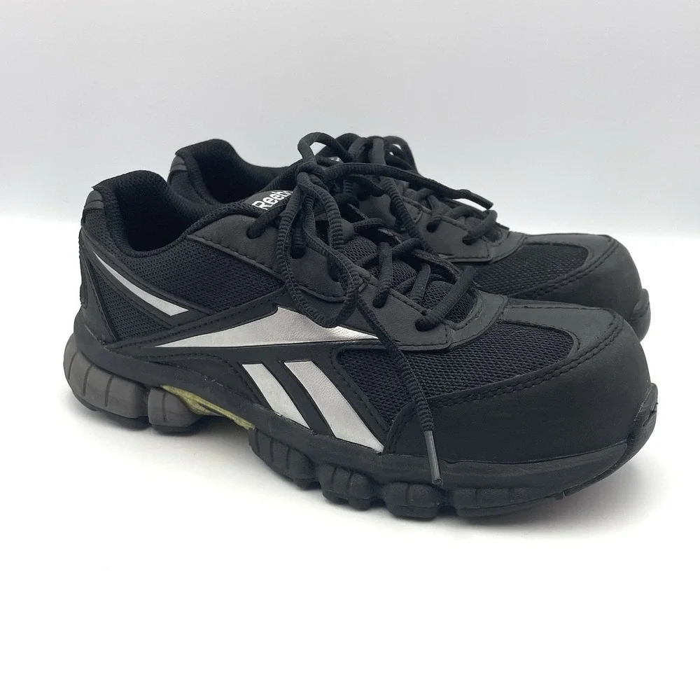 Reebok‎ Work Composite Toe Slip Resistant Shoes Black Mens 4.5 Womens 6.5